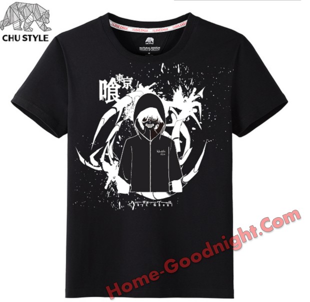 Tokyo Ghoul black Mens Anime T-shirts
